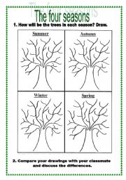 The four seasons - Draw and discuss - Part 1