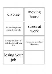 English Worksheet: Coping with stress