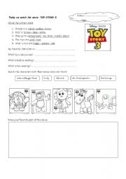English Worksheet: toy story 3