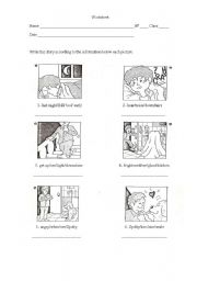 English Worksheet: Writing a story 