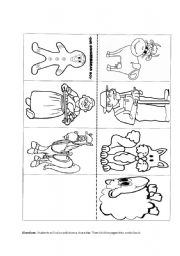 English Worksheet: gingerbread Mini book