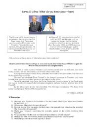 English Worksheet: Conversation Class about Brazilian Presidential Elections and the second round