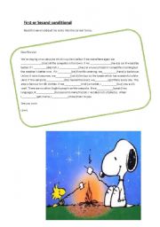 English Worksheet: first or second conditional