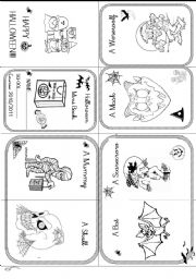 English Worksheet: HALLOWEEN MINIBOOK 