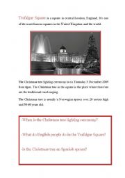 English worksheet: TRAFALGAR SQUARE