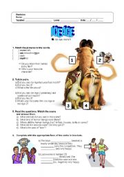 English Worksheet: Iceage