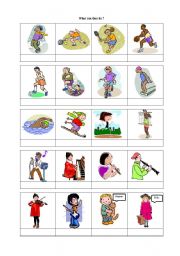 English Worksheet: can-cant 