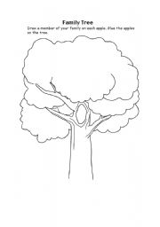 English Worksheet: family tree