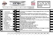 English Worksheet: At the movies