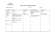 English worksheet: lesson planning
