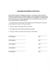 English Worksheet: Instructions for Beading a Twisty Straw