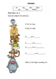 Preposition on the Animals