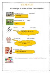 English Worksheet: Plurals