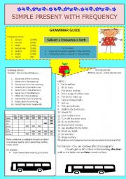 English Worksheet: Simple Present with frequency