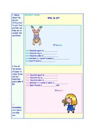 English Worksheet: Questionnaire: Describing people 