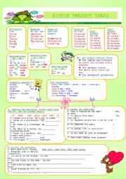 English Worksheet: present simple tense