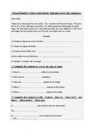 English worksheet: Simple present ,determiners,articles .....