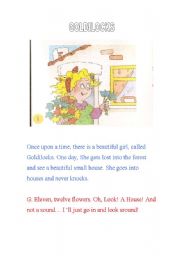 Goldilocks. Story for young learners 1,2,3/8 