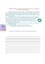 English Worksheet: Finish the Story.