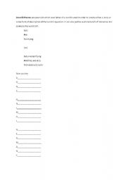 English Worksheet: Acrostic Poems