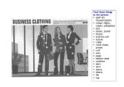 English Worksheet: Business Clothing