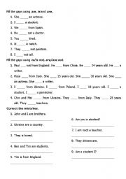 English Worksheet: Present simple