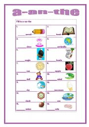 A An The Esl Worksheet By Liliaamalia