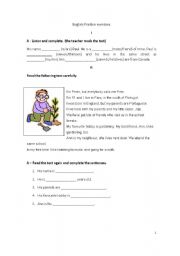 English Worksheet: english test