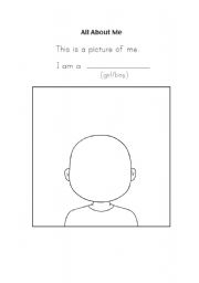 English Worksheet: ALL ABOUT ME