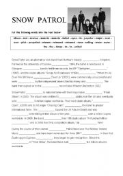 English Worksheet: Song 