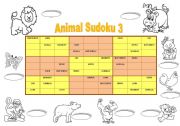 Animal Sudoku 3 + key (fully editable)