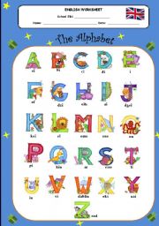 English Worksheet: Alphabet- how to pronouce it