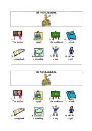 English worksheet: Classroom