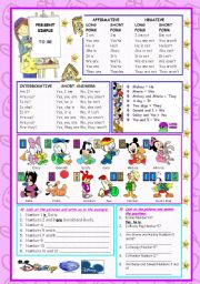 English Worksheet: BE - PRESENT SIMPLE