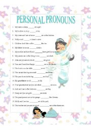 English Worksheet: Personal Pronouns