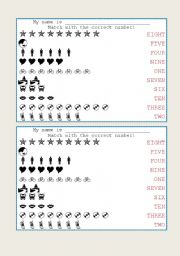 Match the numbers - (from 1 to 10)