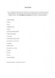 English worksheet: Desert Island