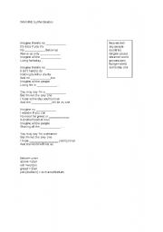 English Worksheet: Imagine by the Beatles