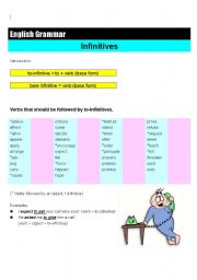 English Worksheet: Infinitives and gerunds (5 pages)