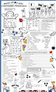 English Worksheet: to be and personal pronouns