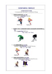 English Worksheet: Superheroes Comparison