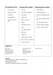 English Worksheet: Agreeing and Disagreeing