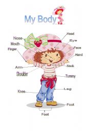 English Worksheet: My body