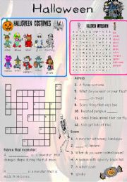 English Worksheet: Halloween Fun