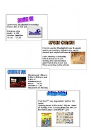 English worksheet: Leisure activities