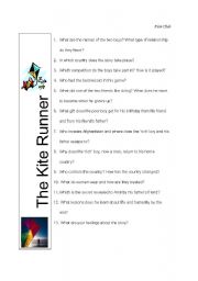English Worksheet: The Kite Runner