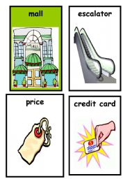 shopping flashcards