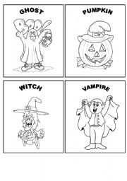 English Worksheet: Mini Book Halloween