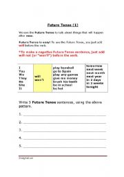 English worksheet: Simple past 1