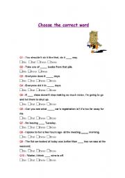 English worksheet: grammar-this,that,those